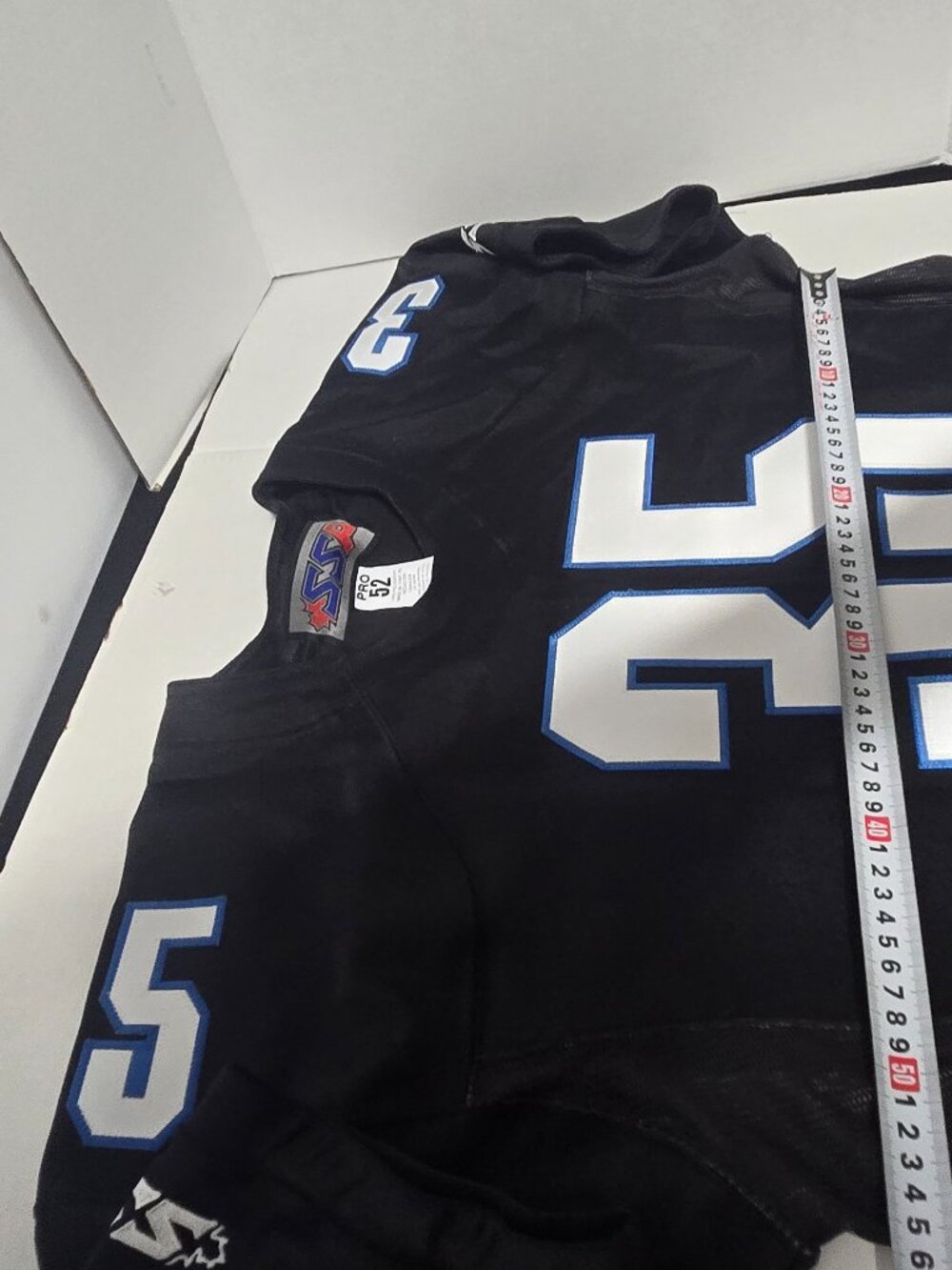 SSP Pro 52 Football Practice Jersey #35 Black Adult Made in Canada | Size Pro 52 - Picture 7 of 15